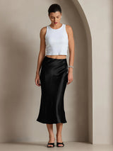 [Sort] SilkSilky-DK Nederdel 003