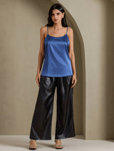 [Ægte Petrol] SilkSilky-DK Spaghetti Strap Camisole Top 003