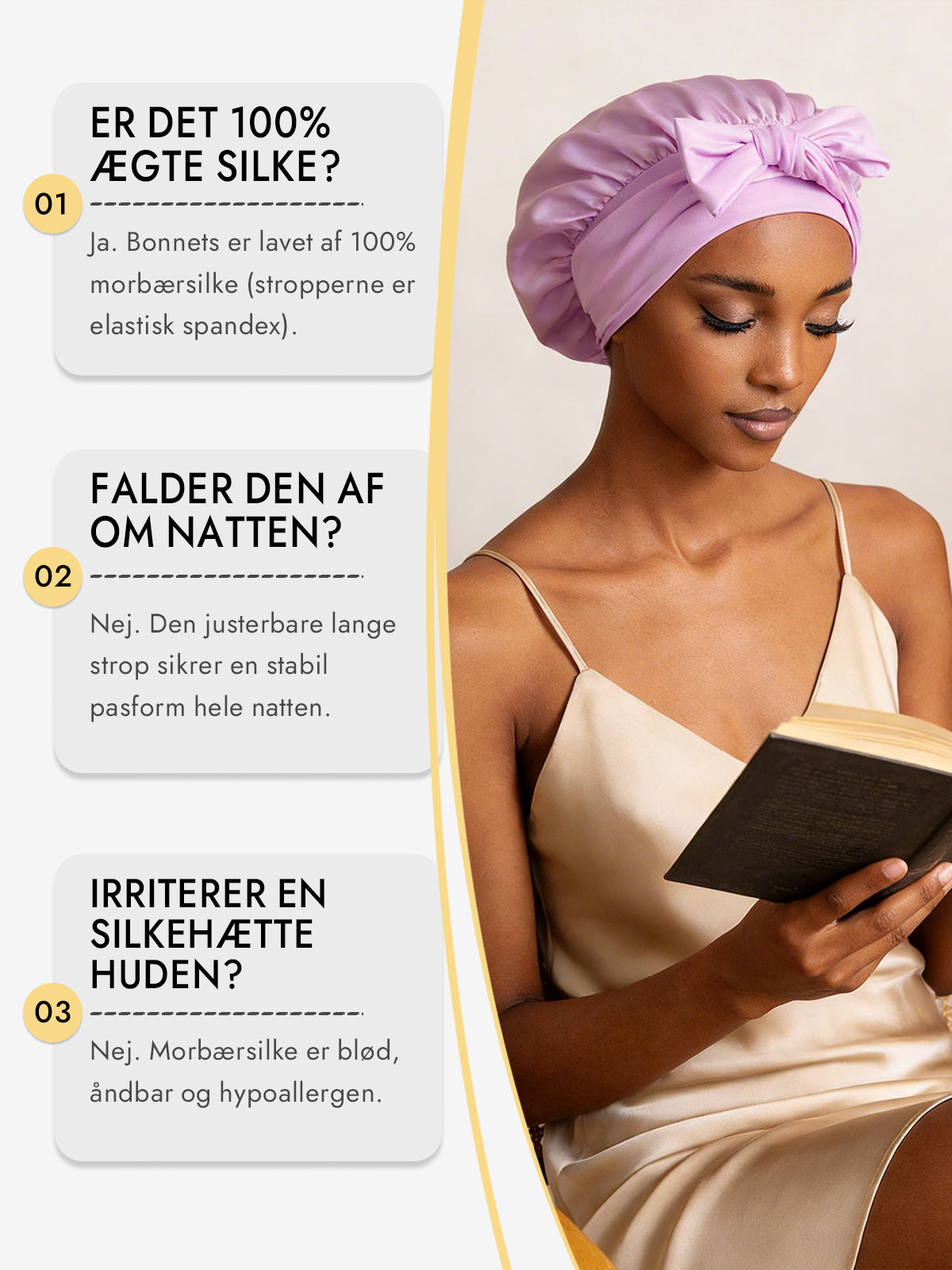 [Lavendel] SilkSilky-DK Silke Sleep Cap 006