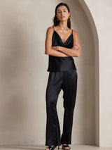 [Sort] SilkSilky-DK Spaghetti Strap Cowl Neck Camisole Top 006