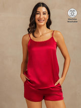 [Vin] SilkSilky-DK 19Momme Silke Spaghetti Rem Camisole Set 001