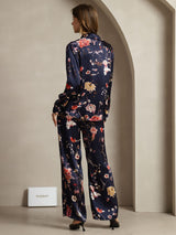 [Marine Blomster] SilkSilky-DK 19Momme Silke Womens Outfit Sets 002