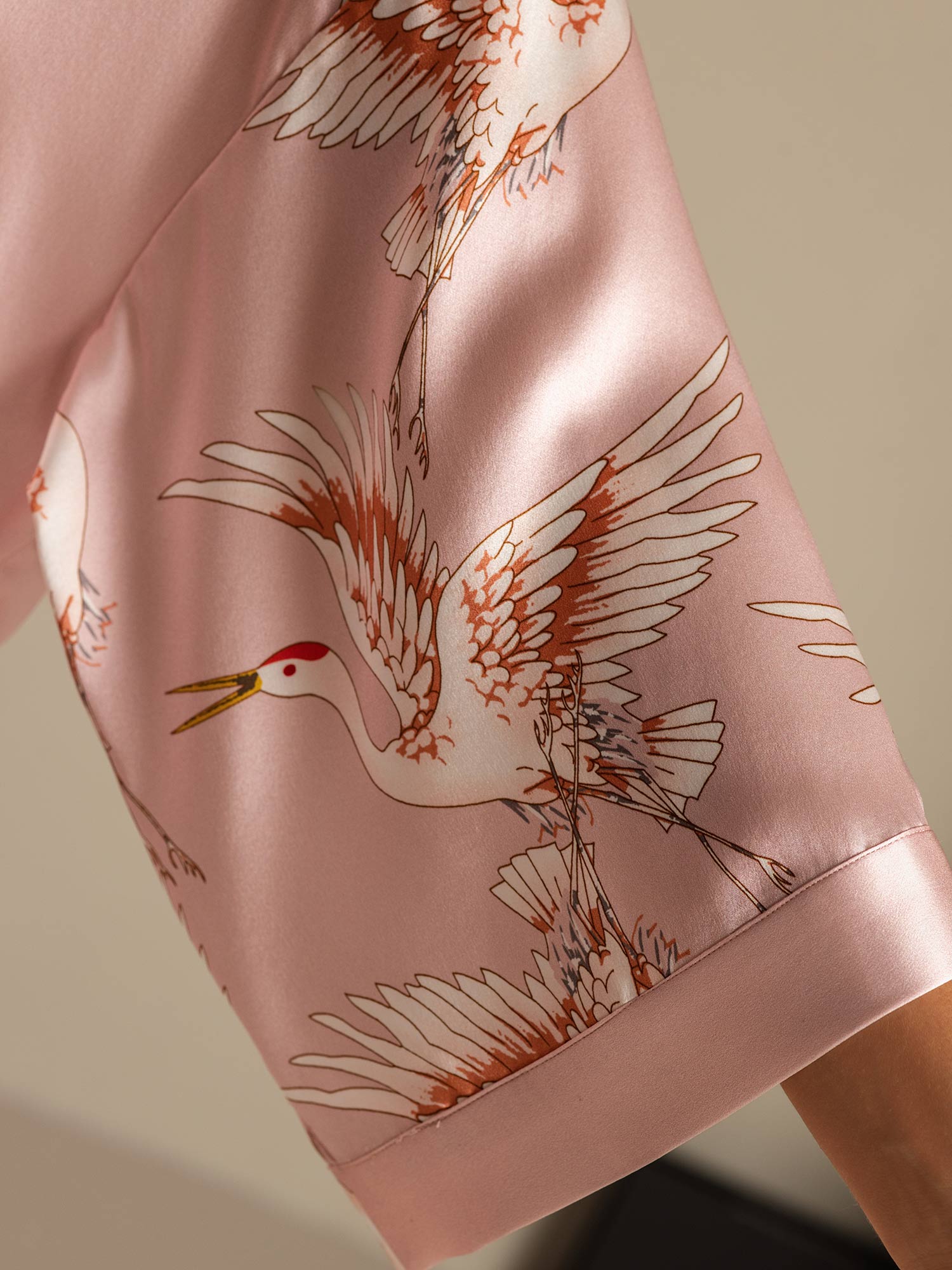 [Lyserød] SilkSilky-DK Womens Robe 004