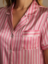 [Lyserød] SilkSilky-DK Womens Pajamas 006,