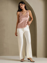 [Toscana] SilkSilky-DK Sleeveless V Neck Camisole Top 006