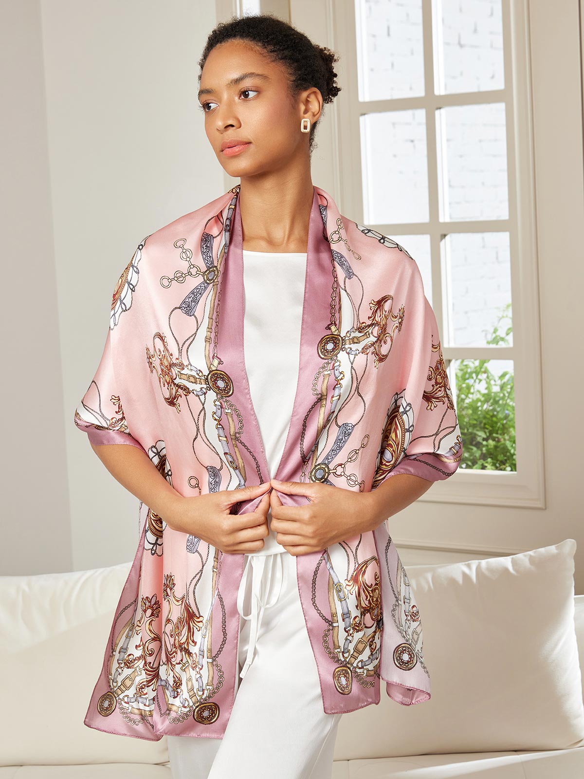 [P019] SilkSilky-DK Scarf 001,