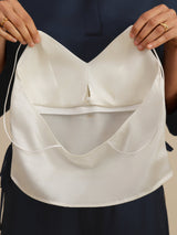 [Hvid] SilkSilky-DK Spaghetti Strap V Neck Camisole Top 005