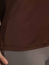 [Kaffe] SilkSilky-DK Langærmet Tight Crew Neck T-shirt til kvinder 007