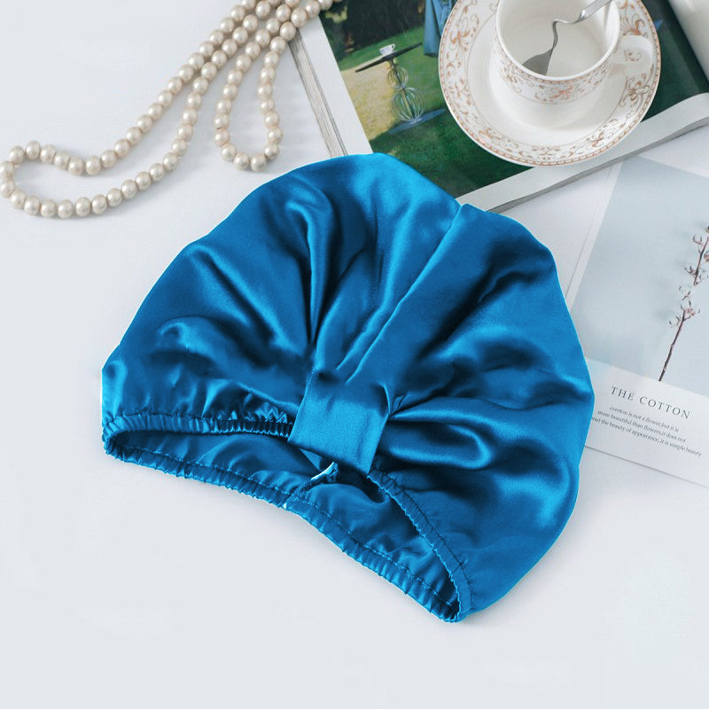 [Blågrøn] SilkSilky-DK Sleep Cap 002,