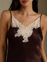 [Kaffe] SilkSilky-DK Sleeveless V Neck Natkjole 004