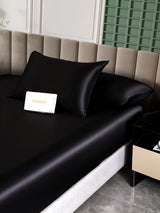 [Sort] SilkSilky-DK 25Momme Sengesæt 004