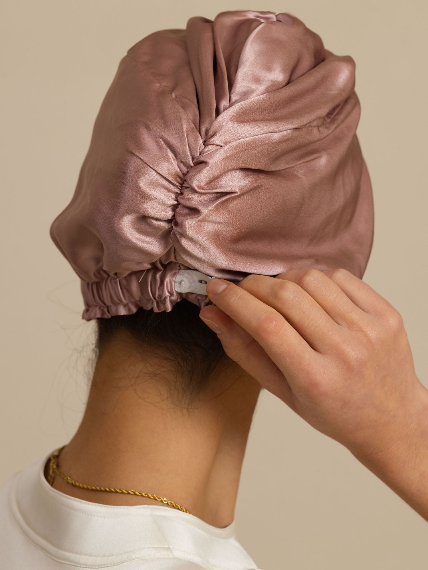 [Bleg Mauve] SilkSilky-DK Sovehætte 002