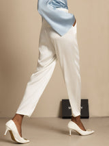 [Hvid] SilkSilky-DK 19Momme Silke Womens Pants 002