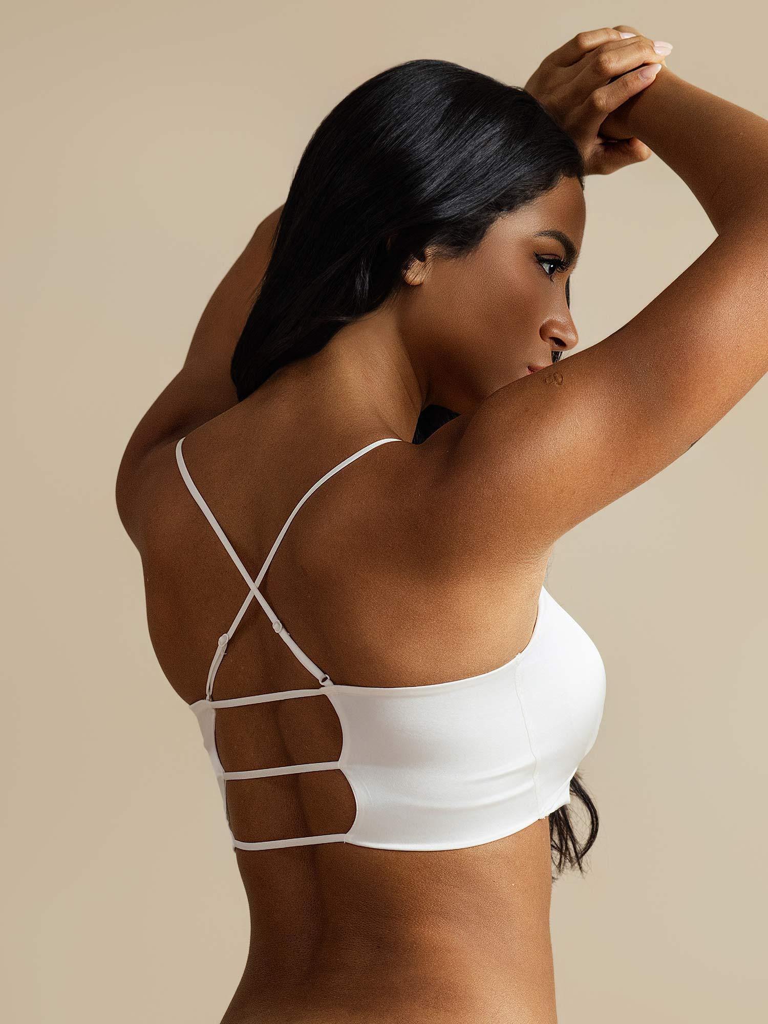 [Hvid] SilkSilky-DK Silke Bra 005