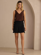 [Kaffe] SilkSilky-DK Sleeveless V Neck Camisole Top 006
