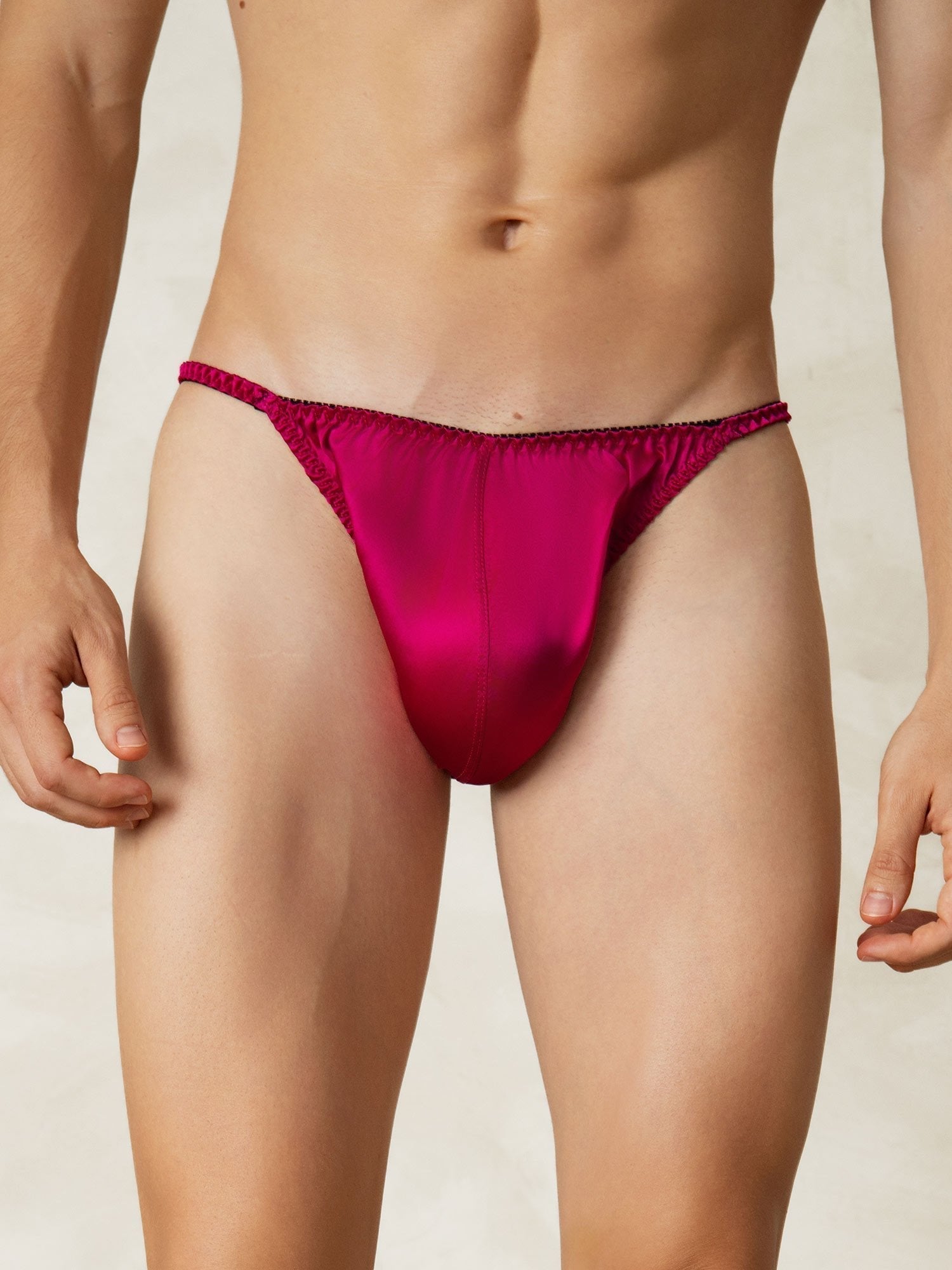 [Fuchsia] SilkSilky-DK Silke Mens Underwear 004