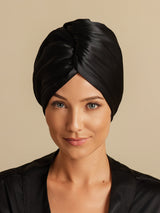 [Sort] SilkSilky-DK Hårturban 003