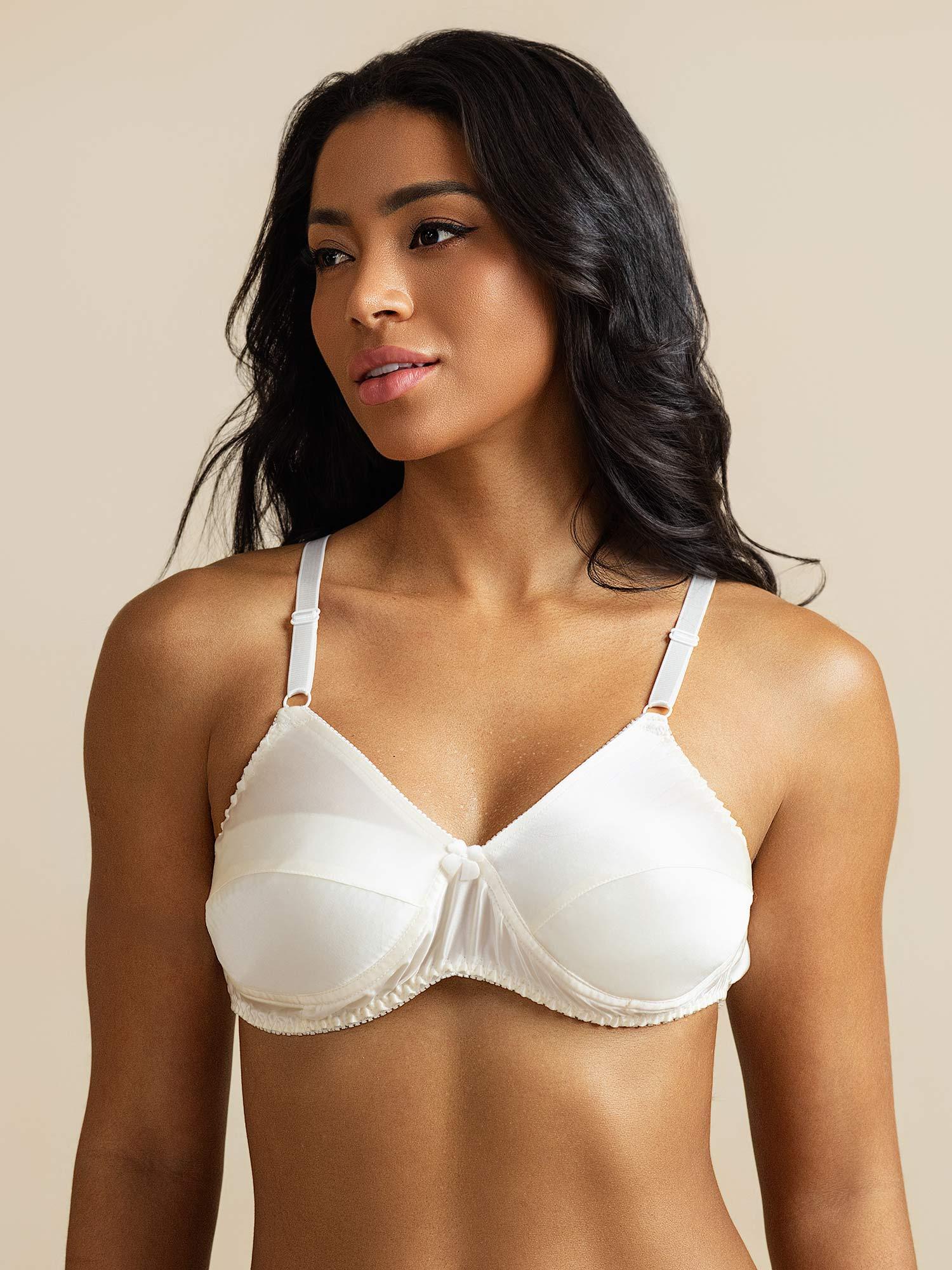 [Hvid] SilkSilky-DK Silke Bra 005,