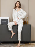 SilkSilky-DK Revers Dame Pyjamas Hvid 001