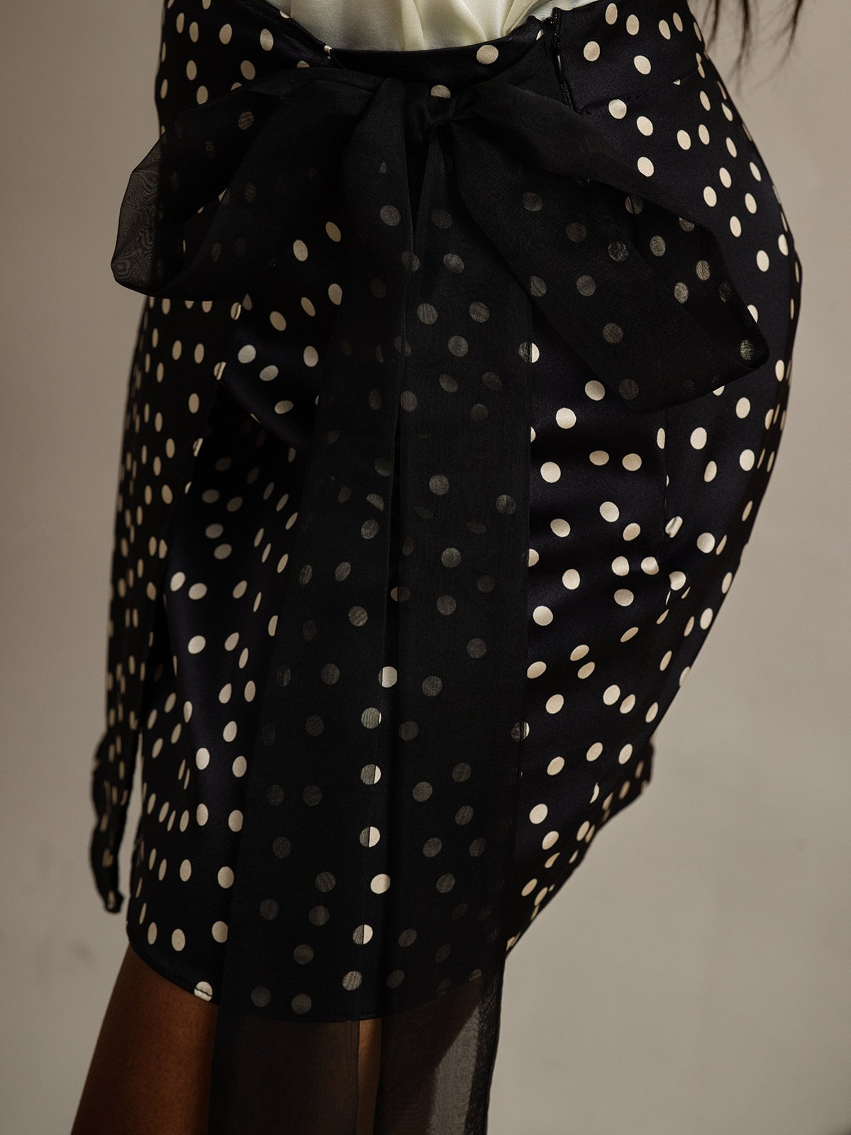 [Sort] SilkSilky-DK 19Momme Silke Wrap Nederdel 004