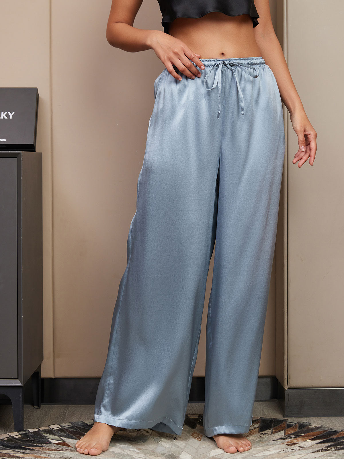 [Gråblå] SilkSilky-DK Womens Pants 003