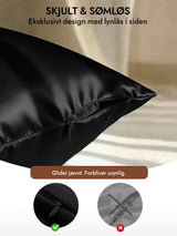 [Sort] SilkSilky-DK 30Momme Pudebetræk 006