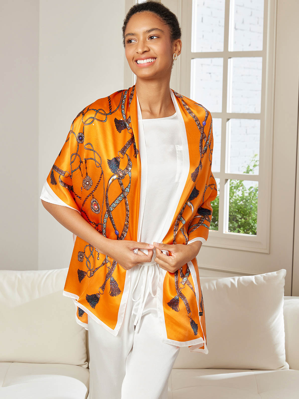 [P018] SilkSilky-DK Scarf 001,