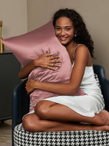 [Bleg Mauve] SilkSilky-DK 22Momme Pillowcase 002