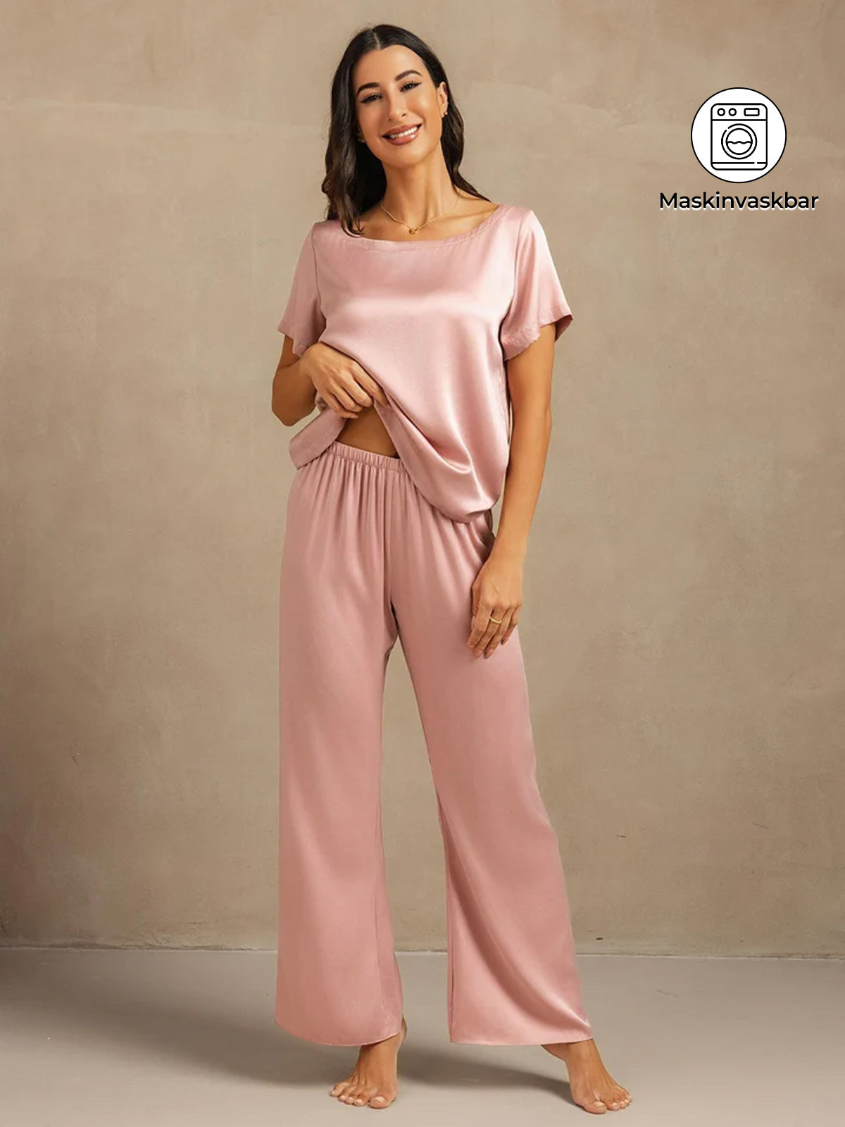 [Ferskenhud] SilkSilky-DK 19Momme Silke Womens Pajamas 001