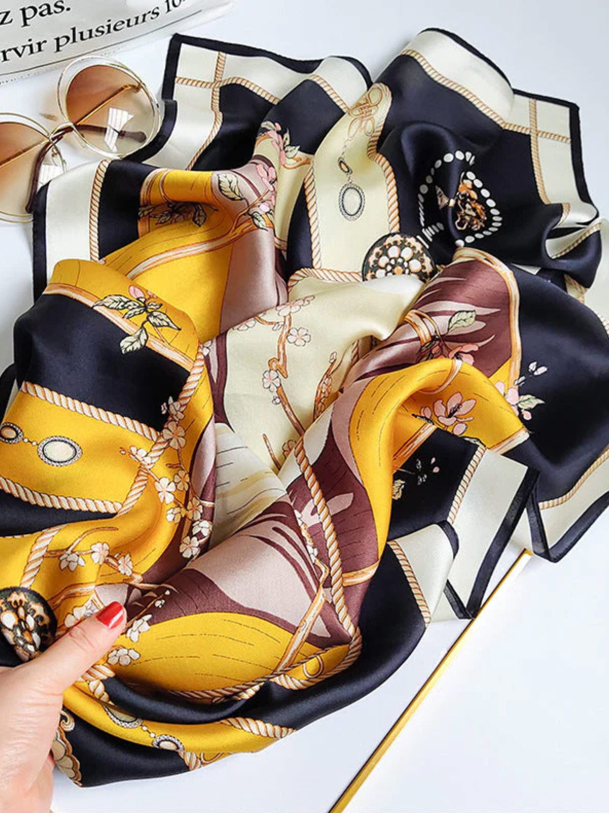 [P010] SilkSilky-DK Scarf 004,