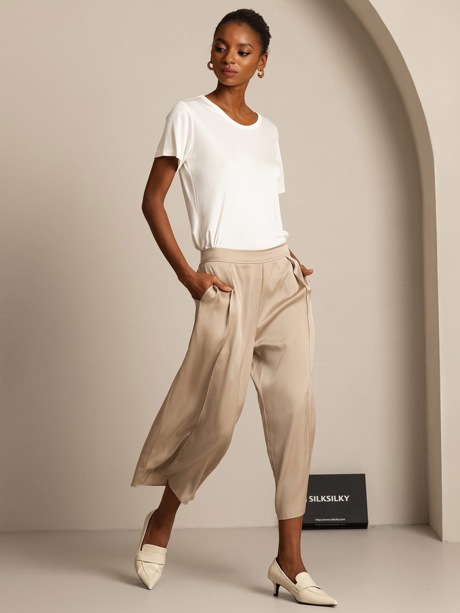 [Hvid] SilkSilky-DK Womens T-Shirt 007,