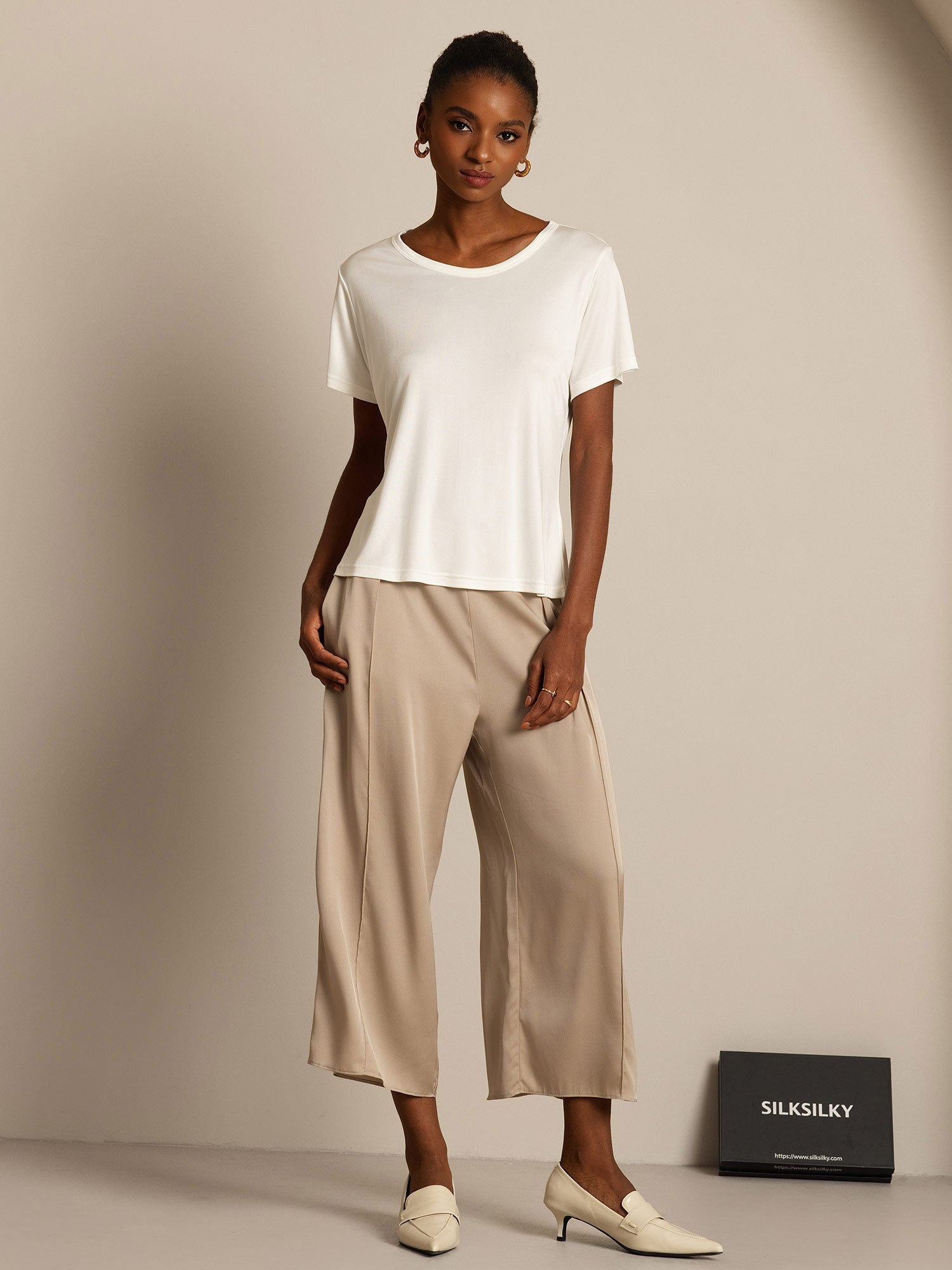 [Hvid] SilkSilky-DK Womens T-Shirt 006,