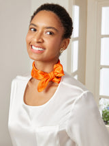 [Orange] SilkSilky-DK Halstørklæde 003