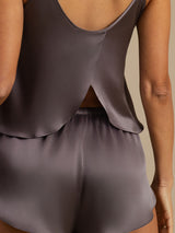 [Lilla Grå] SilkSilky-DK Spaghetti Strap Camisole Sæt 006