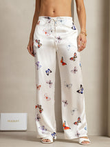 [Hvid Sommerfugl] SilkSilky-DK 19Momme Silke Womens Pants 001