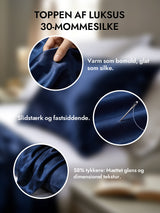 [Mørkeblå] SilkSilky-DK 30Momme Pudebetræk 002