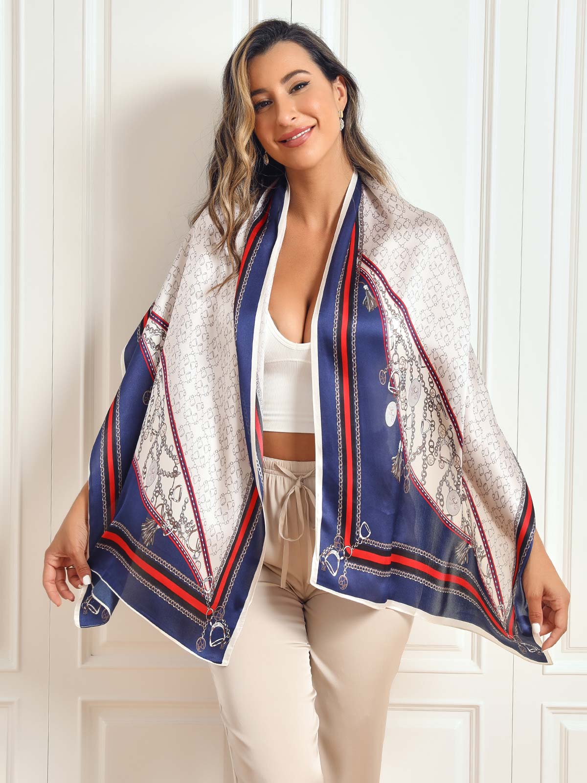 [P024] SilkSilky-DK Scarf 004,