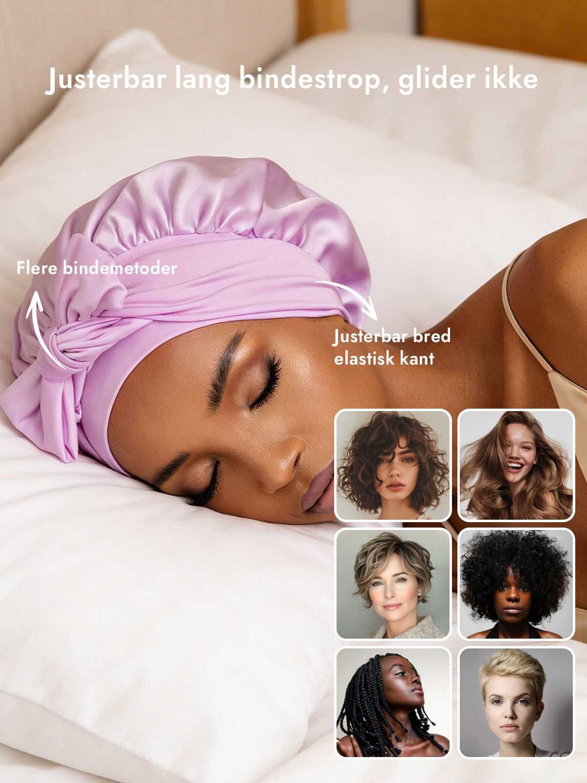 [Lavendel] SilkSilky-DK Silke Sleep Cap 004