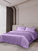 [Lavendel] SilkSilky-DK 19Momme Sengesæt 002