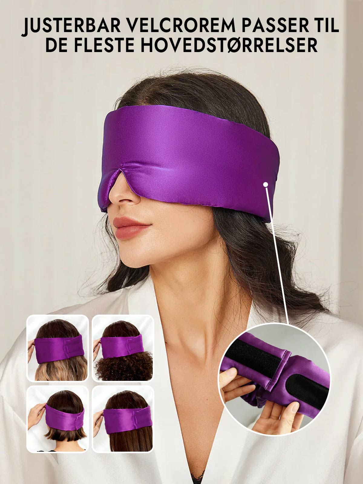 [Lilla] SilkSilky-DK Øjenmaske 004