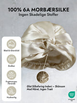 [Beige] SilkSilky-DK Sovehætte 003