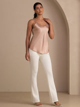 [Toscana] SilkSilky-DK Spaghetti Strap V Neck Camisole Top 007