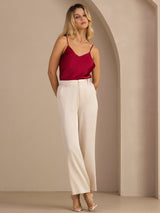 [Beige] SilkSilky-DK Womens Pants 007