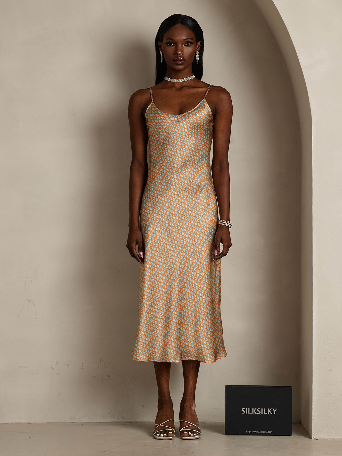 [Blomster] SilkSilky-DK Dress 001