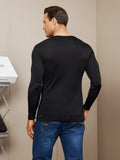 SilkSilky-DK-Silk-Knitted-Long-Sleeve-Round-Neck-Herre-T-shirt-Sort-002