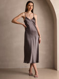 SilkSilky-DK-Pure-Silk-Sleeveless-Round-Neck-Kjole-Mørk-Kaki-005