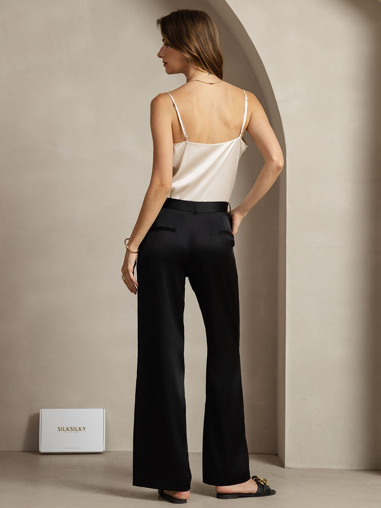 [Sort] SilkSilky-DK 19Momme Silke Womens Pants 006