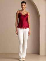 [Vin] SilkSilky-DK V Neck Camisole Top 005