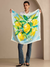[Blå Citron] SilkSilky-DK Scarf 006