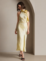 [Lysegul] SilkSilky-DK Sleeveless Halter Kjole 008